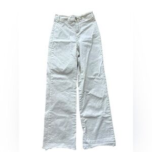 Marine Layer Cream Flare Pants Size 4